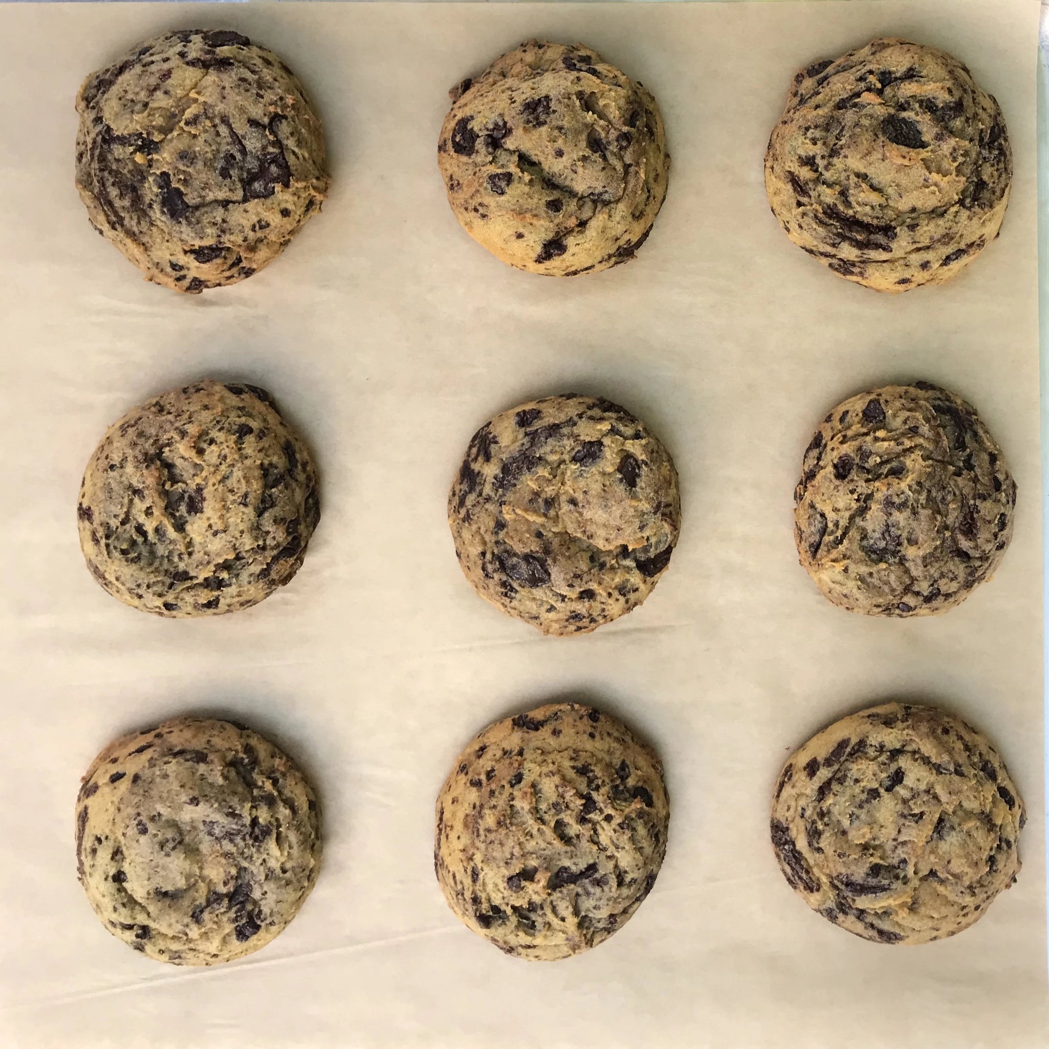 Pumpkin Chocolate Chip Cookies (Half Dozen) - available 9/25!