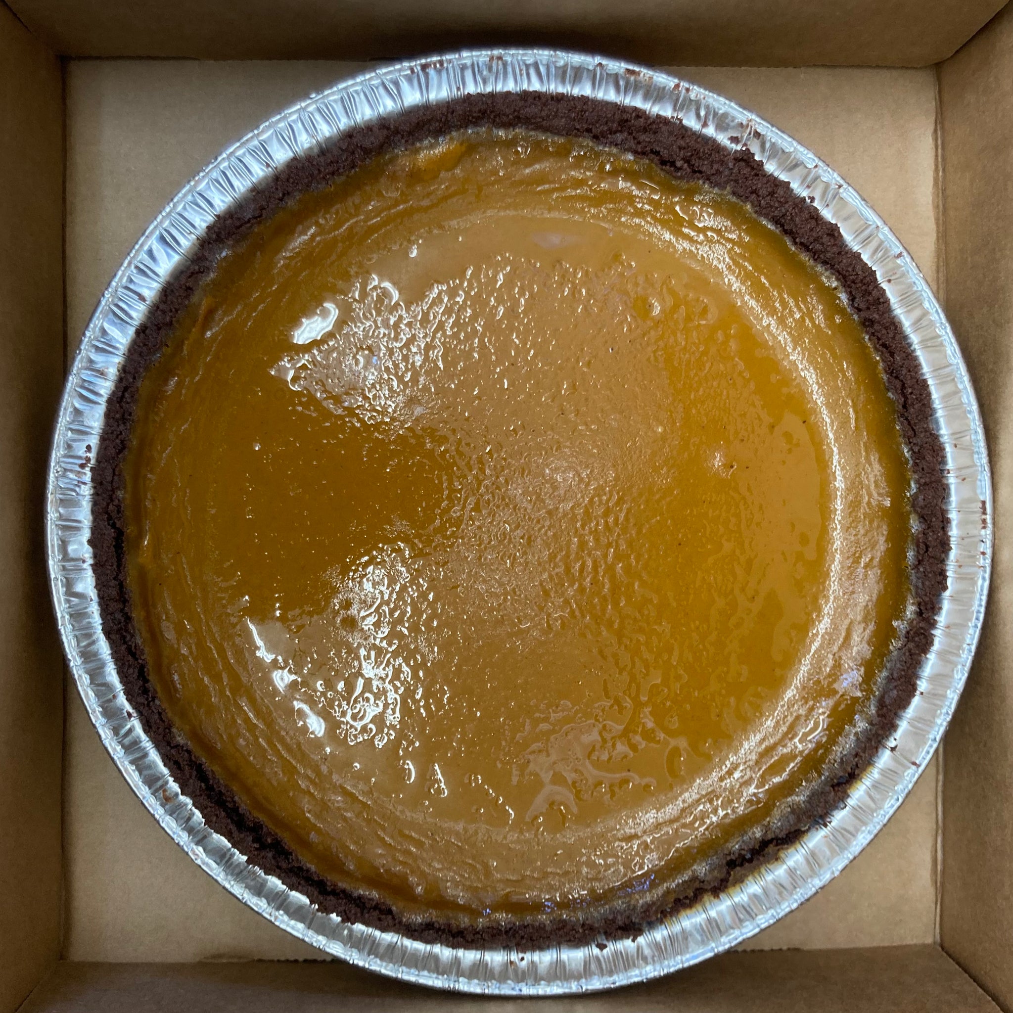 Classic Pumpkin in a Chocolate Graham Cracker Crust
