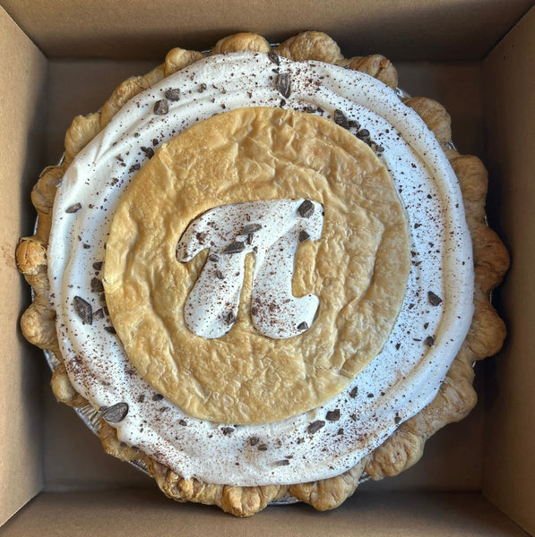 Banana Cream Pie - Available 2/25-3/16 ((Pi Day topper available 3/9-3/14)!