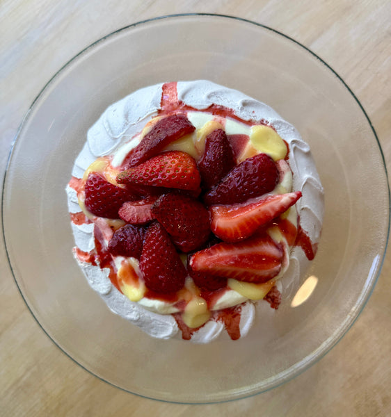 Special Release: Raspberry Pavlova with Strawberries and Lemon Curd! Available 5/9-5/11!