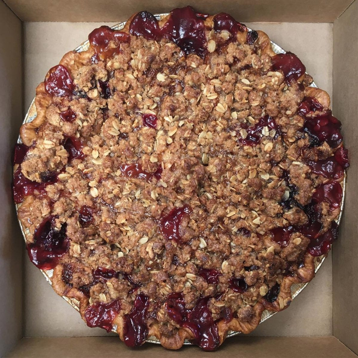 6" Vegan Strawberry Rhubarb Crumble (Pre-Order Only)