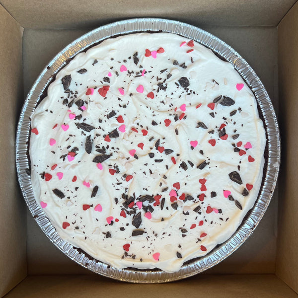 Chocolate Cream Pie in a Chocolate Graham Crust (GF) for Valentine's Day! - Available 2/11-2/23!
