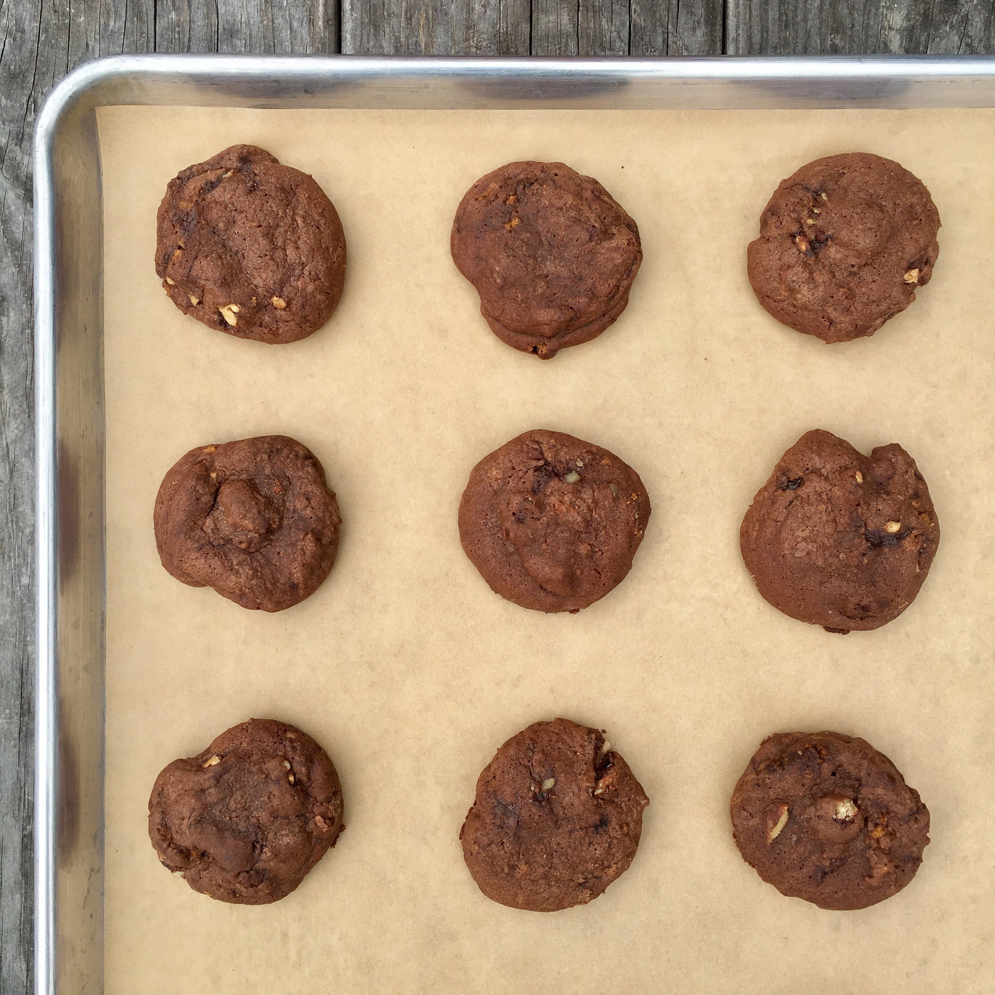 Bittersweet Chocolate Pecan Pie Cookies (Half Dozen)