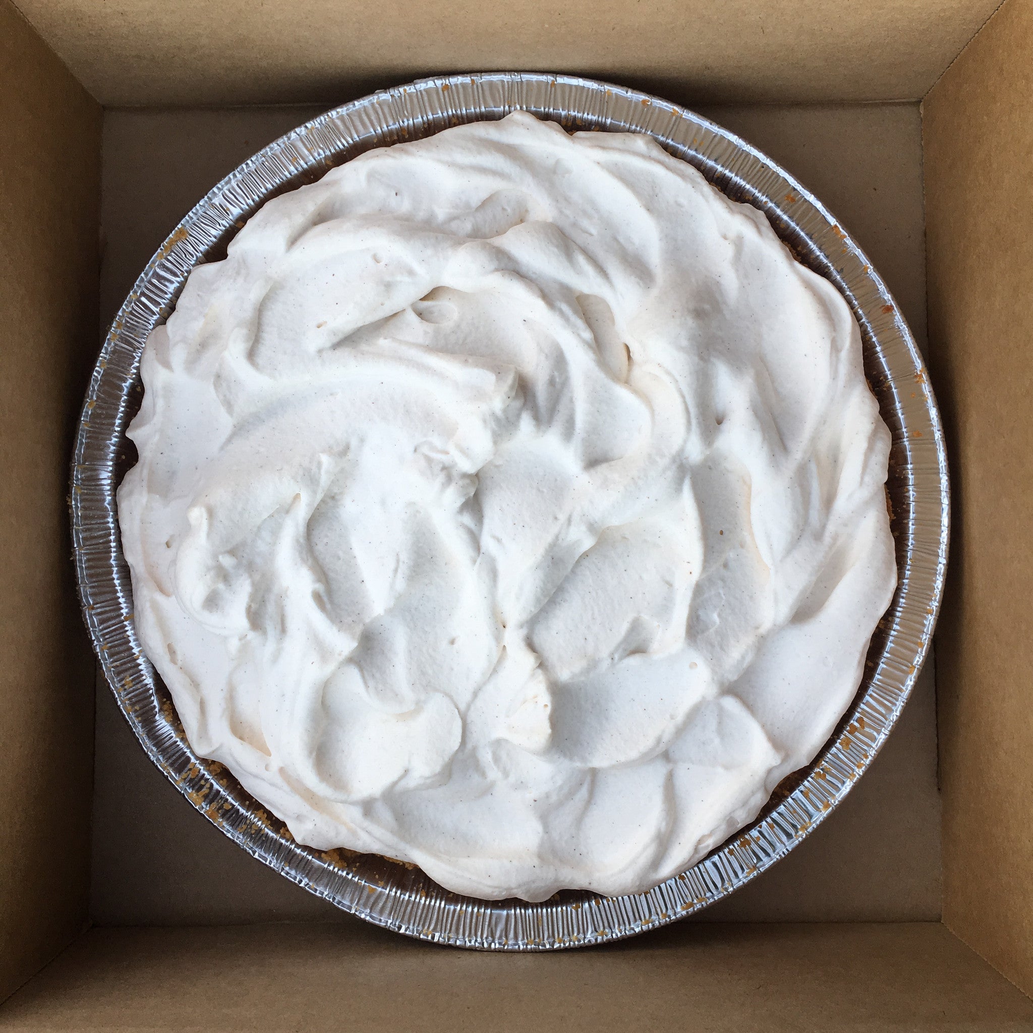 Pumpkin in Graham Shell with Cinnamon Whipped Cream - Gluten Free  (Not Available 12/21-12/27)